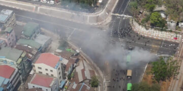 Junta destroys protesters in Bar Ga Yar