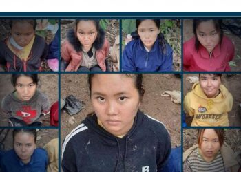 Photos of the nine young women in junta captivity went viral last month
