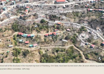 Another 100 Homes Lost in Myanmar’s Thantlang as Regime Forces Torch Town Yet Again