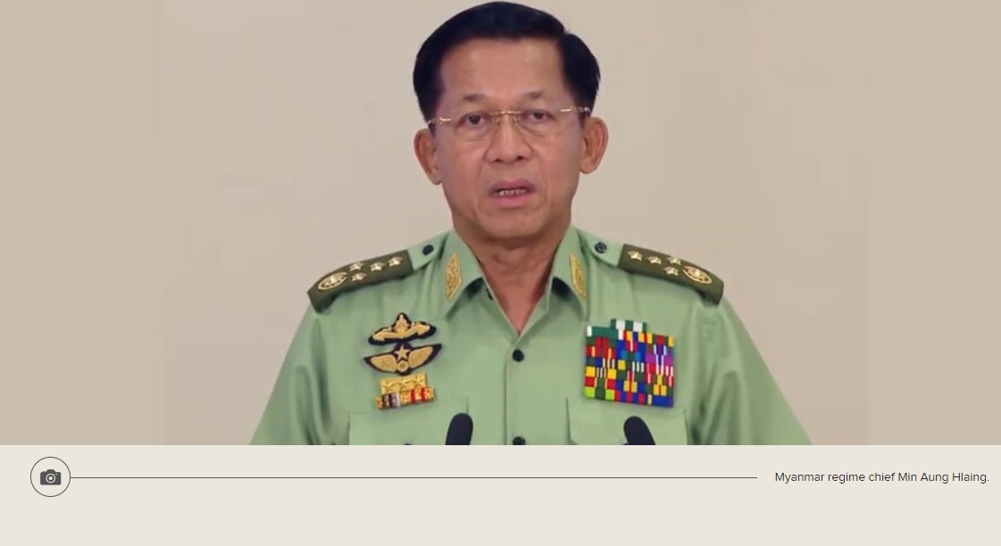 Junta Chief Blames Resistance for Myanmar’s Chaos - Military Coup Myanmar