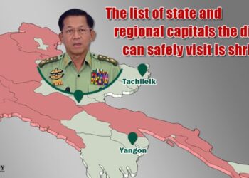 Few Places in Myanmar Still Safe for Junta Boss to Visit